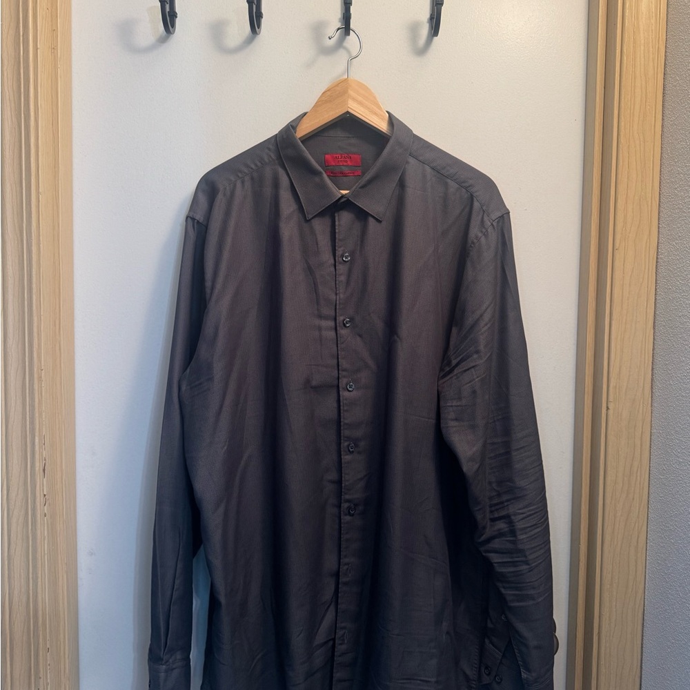 Alfani Men's Black Button-Up Dress Shirt